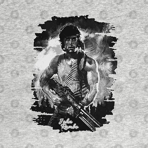 John J. Rambo | Sylvester Stallone || Brush Art by Nana On Here